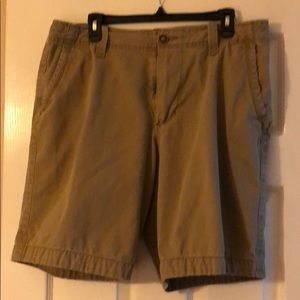 Red camel shorts